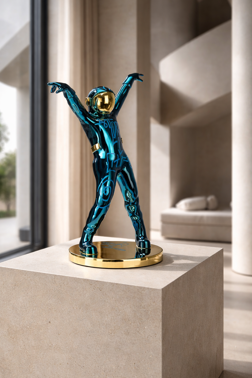 THE DANCING SPACEMAN (BLUE/GOLD)