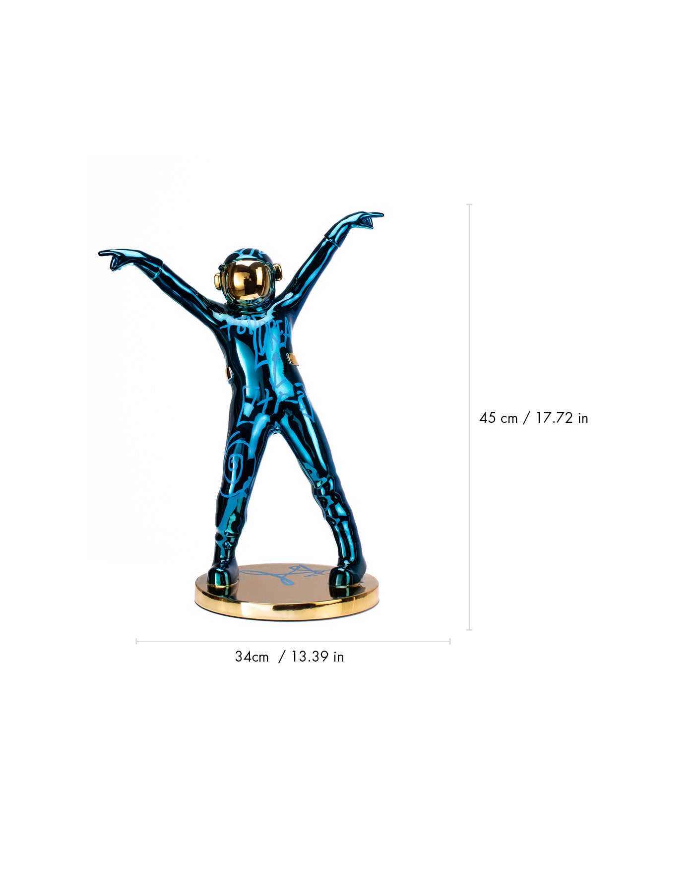 THE DANCING SPACEMAN (BLUE/GOLD)