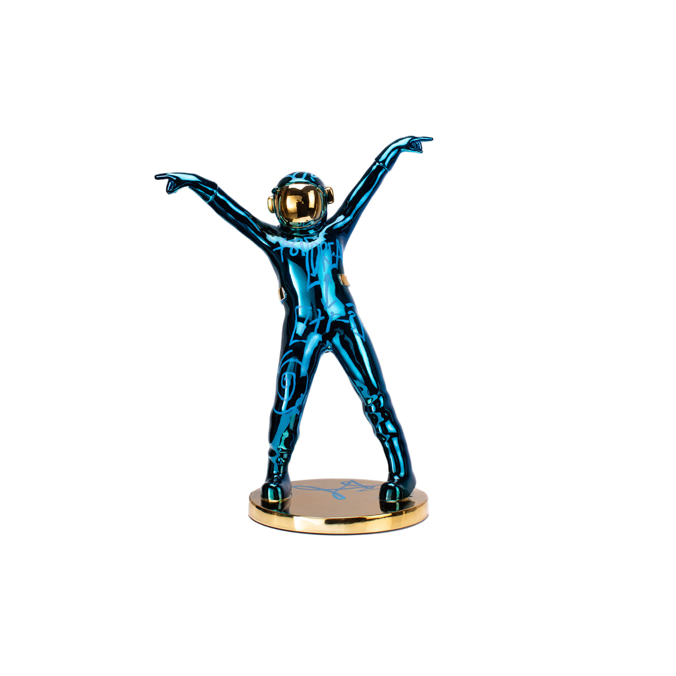 THE DANCING SPACEMAN (BLUE/GOLD)