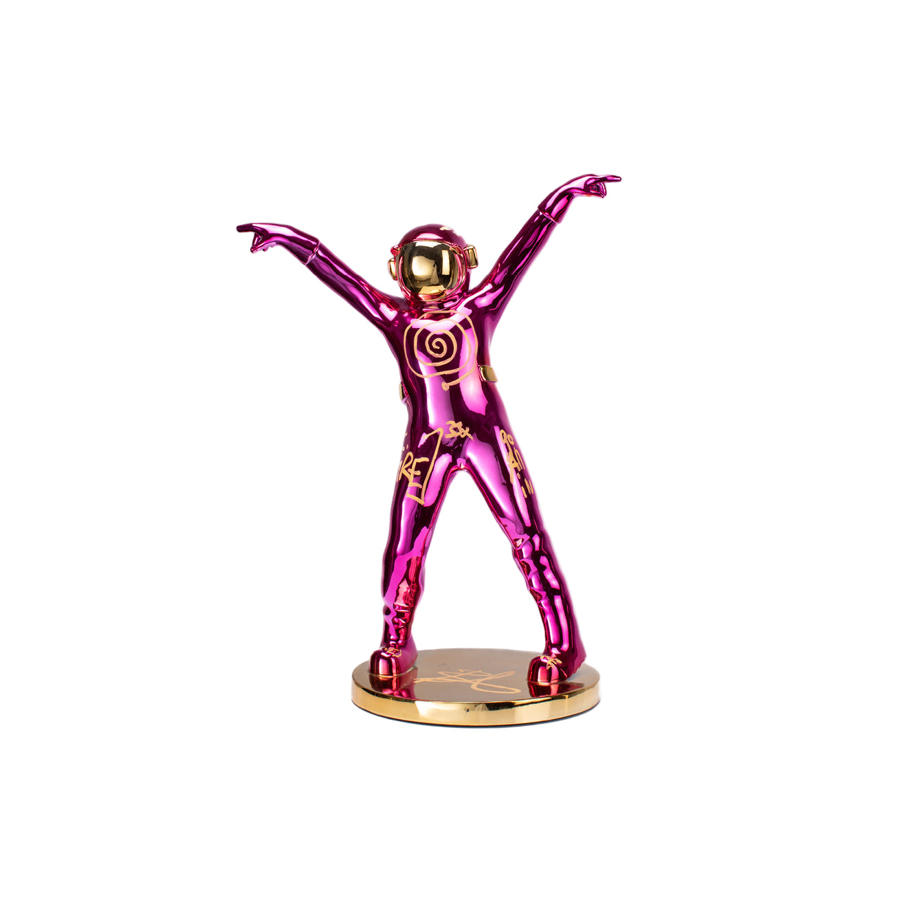 THE DANCING SPACEMAN (PINK/GOLD)