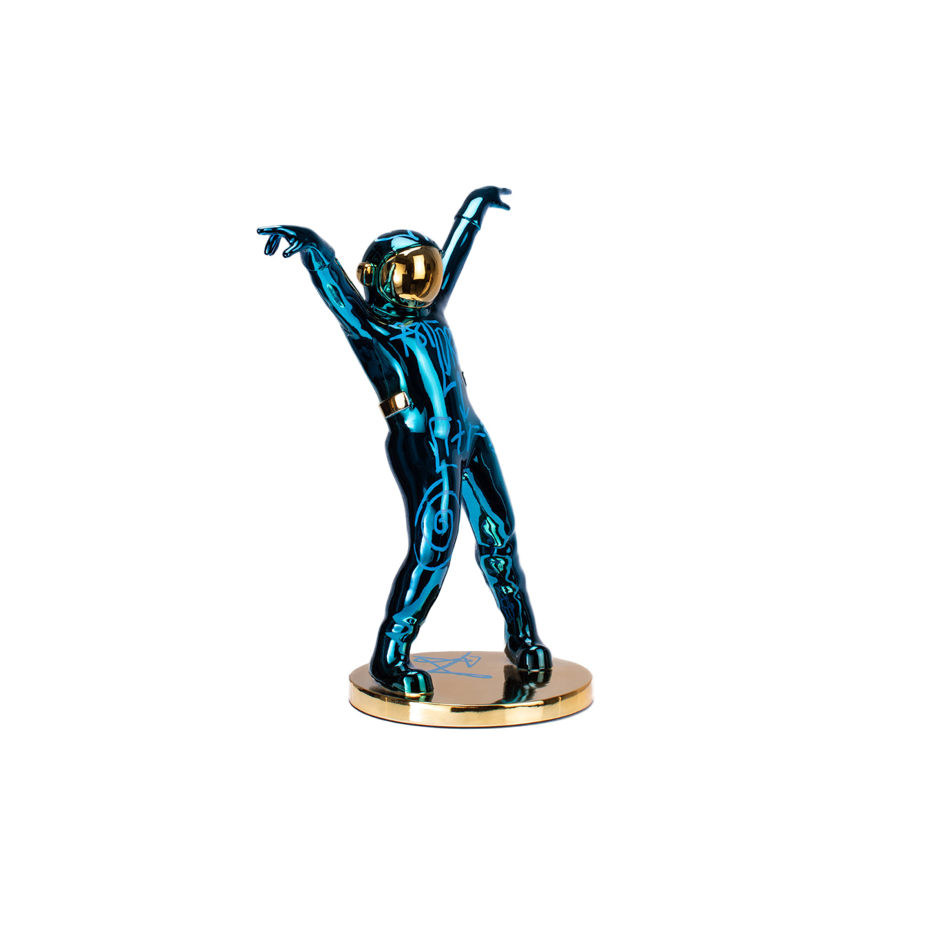 THE DANCING SPACEMAN (BLUE/GOLD)