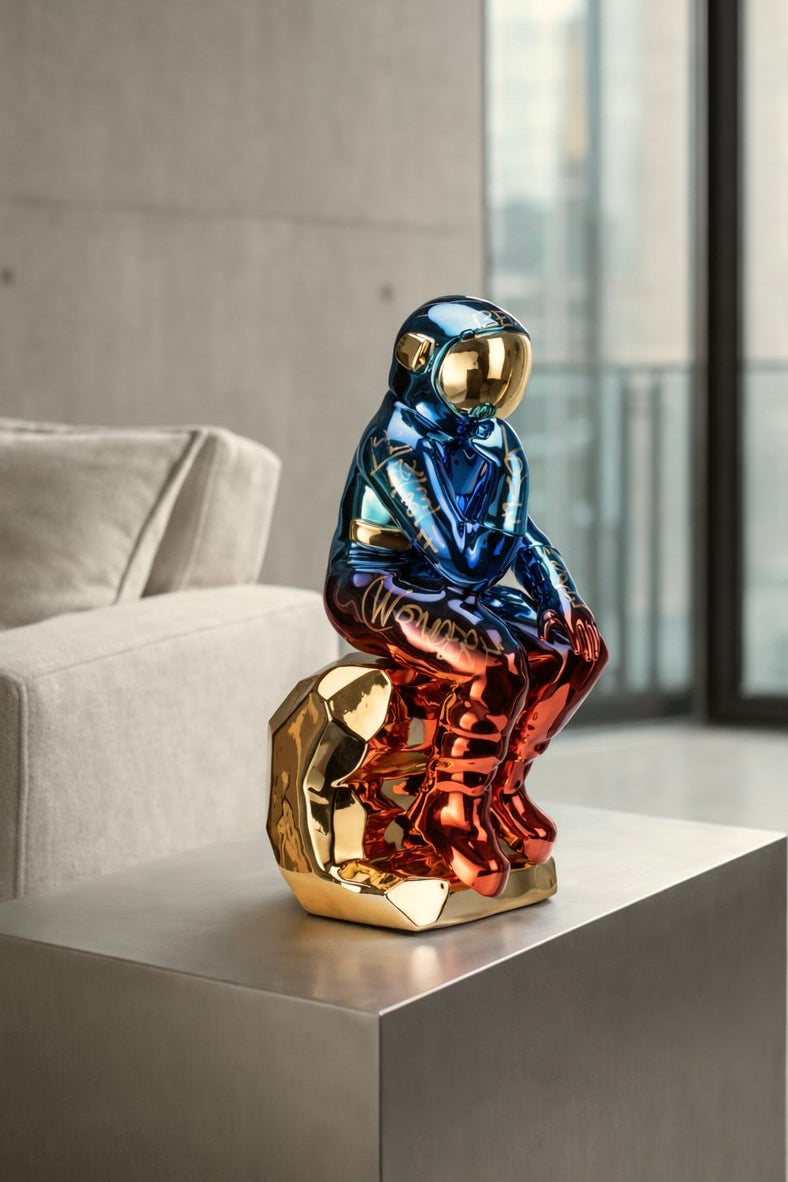 THE THINKING SPACEMAN (BLUE/RED/GOLD)