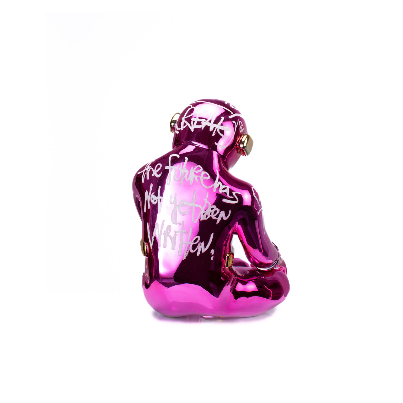 THE SITTING SPACEMAN (PINK/GOLD)