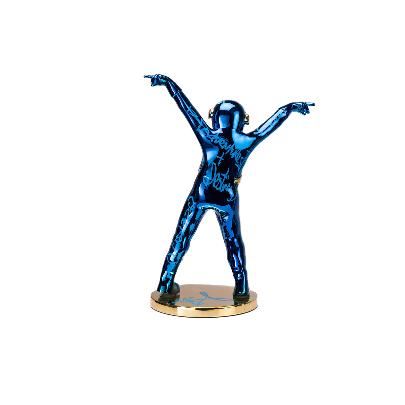 THE DANCING SPACEMAN (BLUE/GOLD)