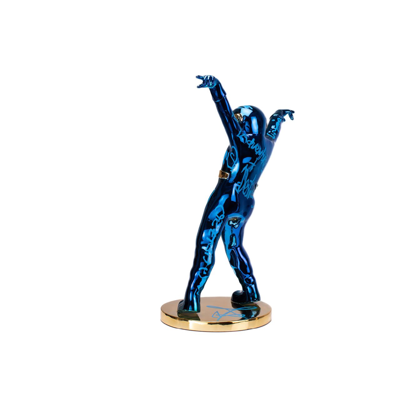THE DANCING SPACEMAN (BLUE/GOLD)