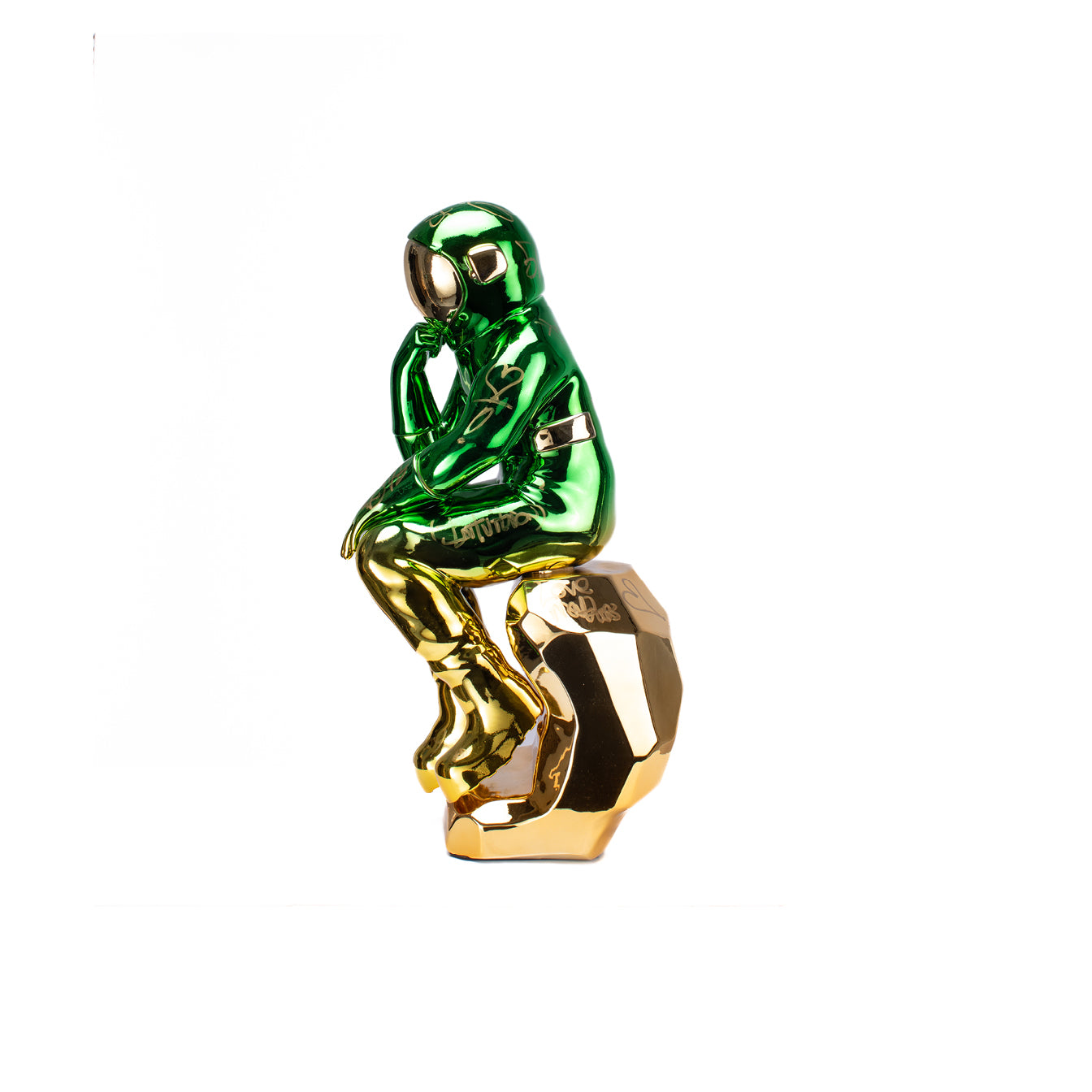 THE THINKING SPACEMAN (GREEN/GOLD)