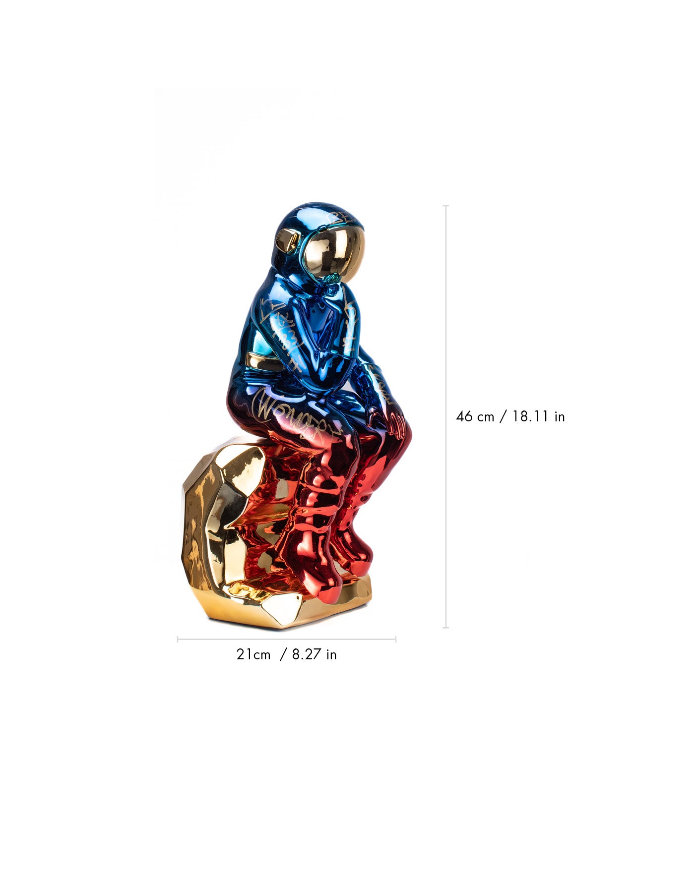 THE THINKING SPACEMAN (BLUE/RED/GOLD)