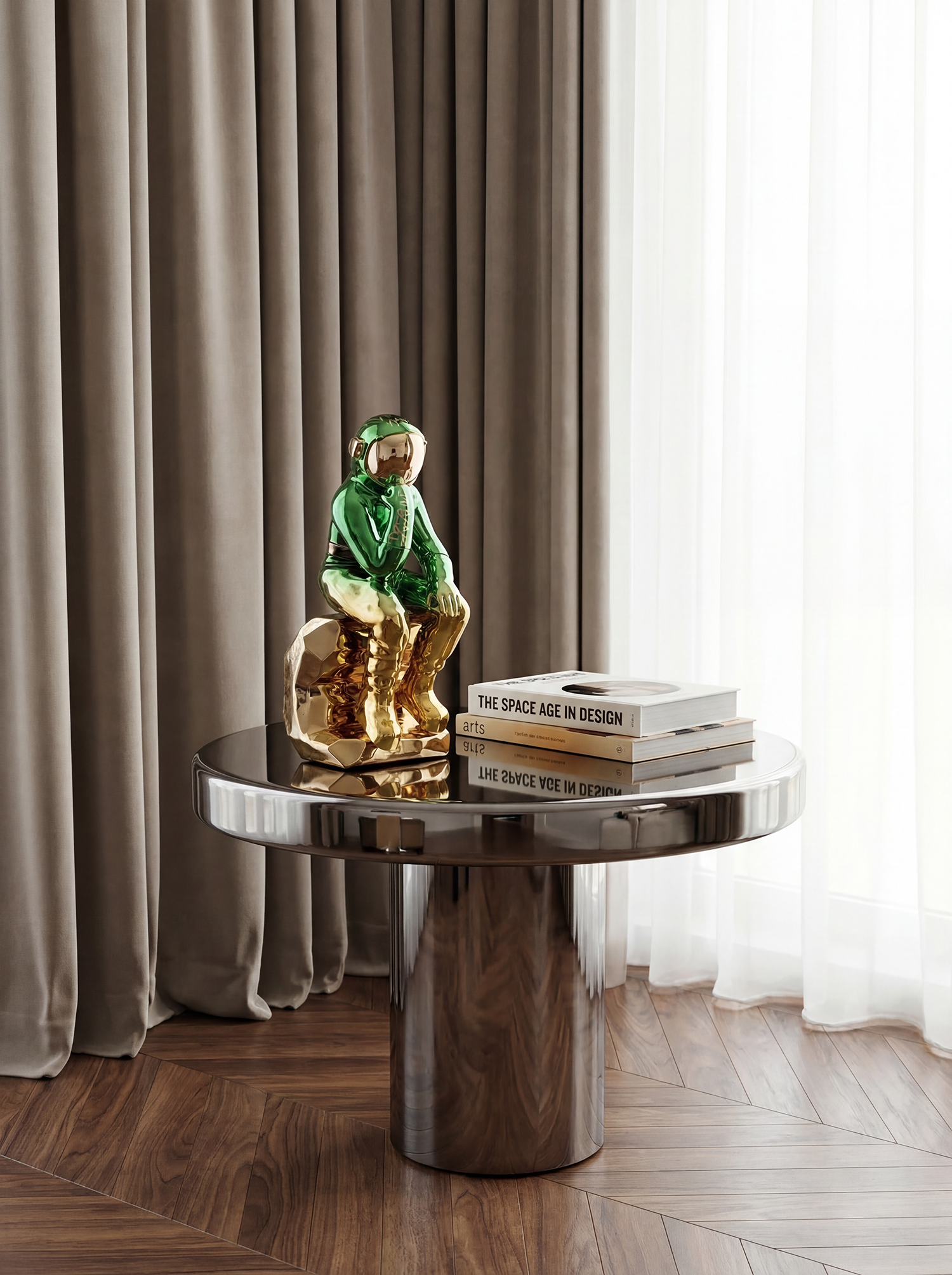 THE THINKING SPACEMAN (GREEN/GOLD)