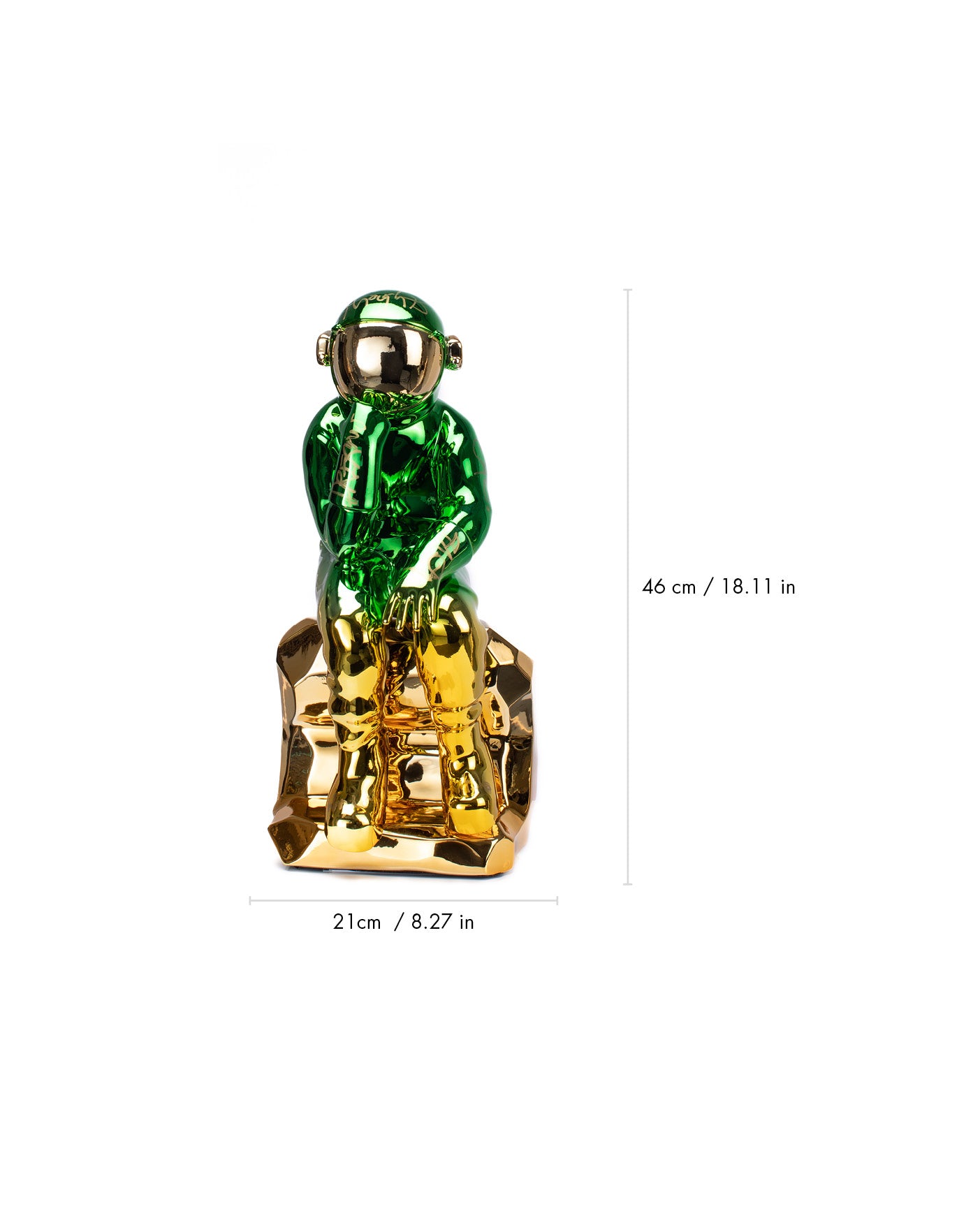 THE THINKING SPACEMAN (GREEN/GOLD)