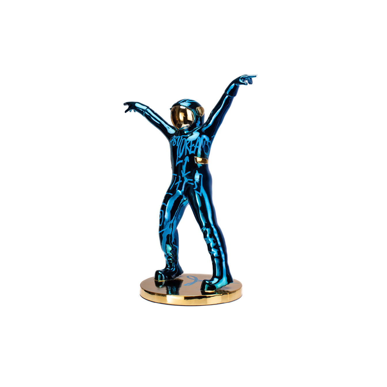 THE DANCING SPACEMAN (BLUE/GOLD)