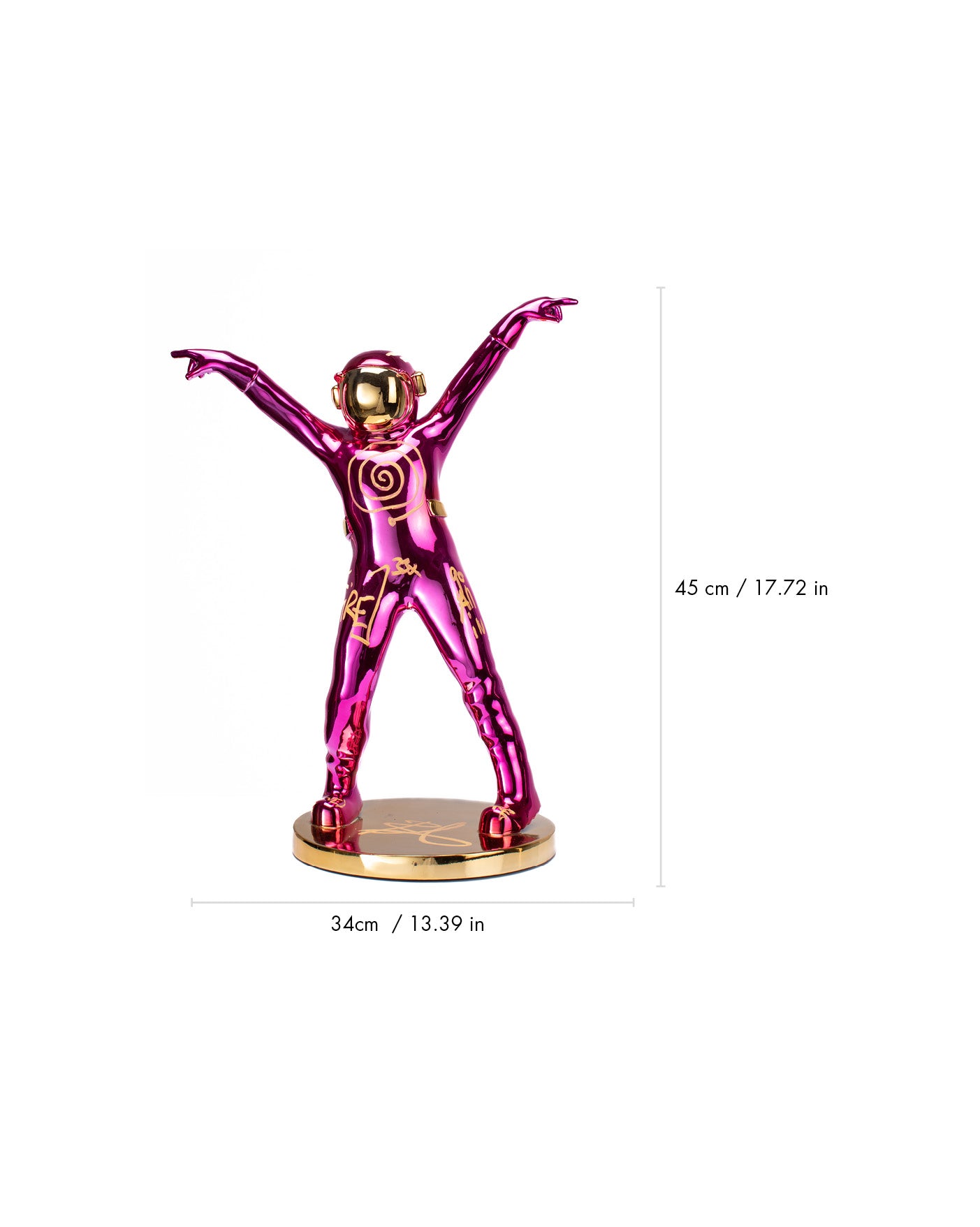 THE DANCING SPACEMAN (PINK/GOLD)